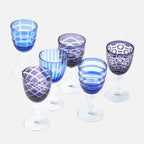 Pols Cobalt Mix Wine Glasses – Set of 6