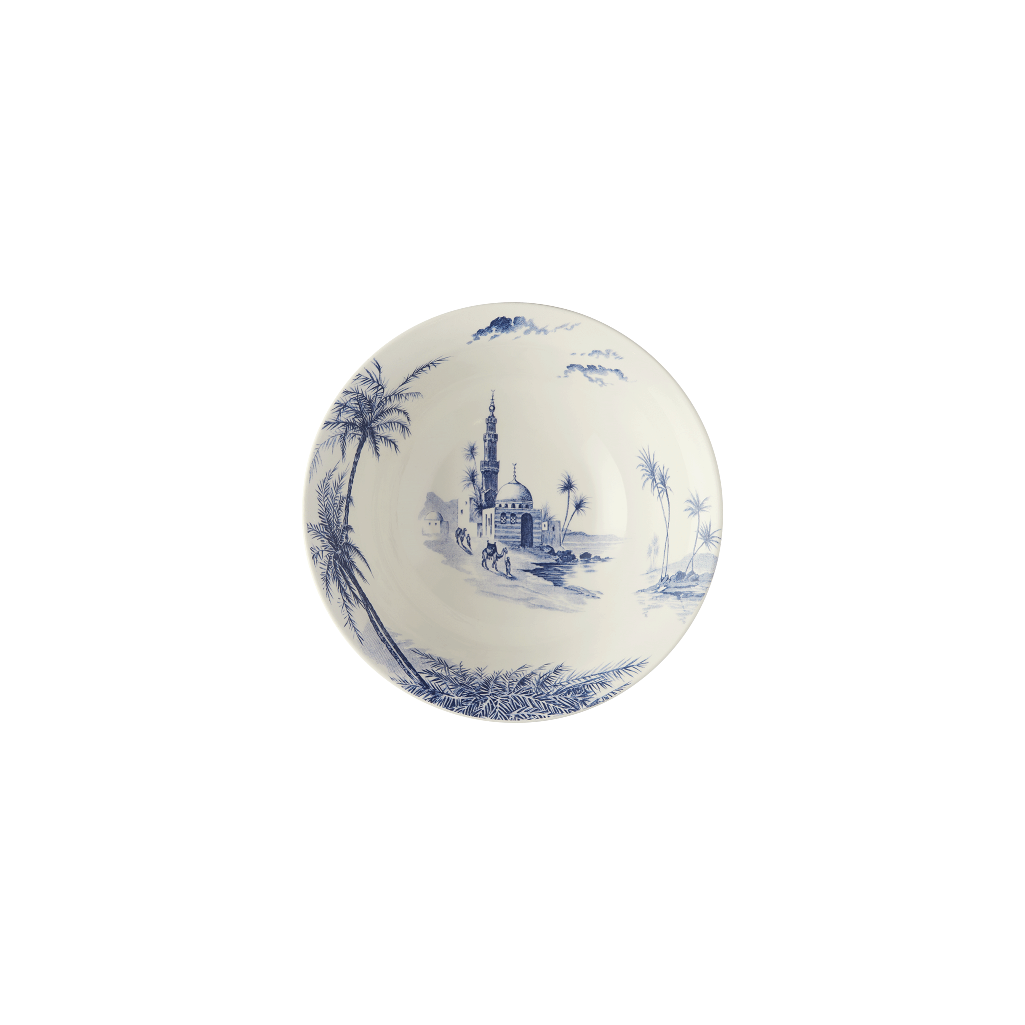 Set of 4 US bowls - Blue mismatched ( Ø 16.5 cm x 32 cl)