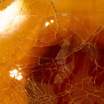 Crackled Glass Ball Body Vase - L