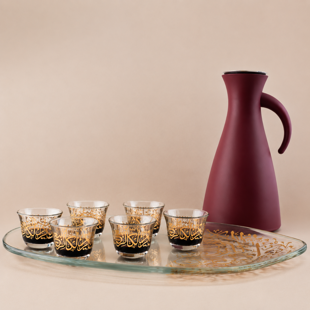 Dimlaj Kareem Set of 6 Pcs Cawa Cups (Gold)