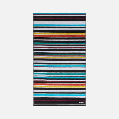 Curt beach towel in zigzag cotton terry cloth