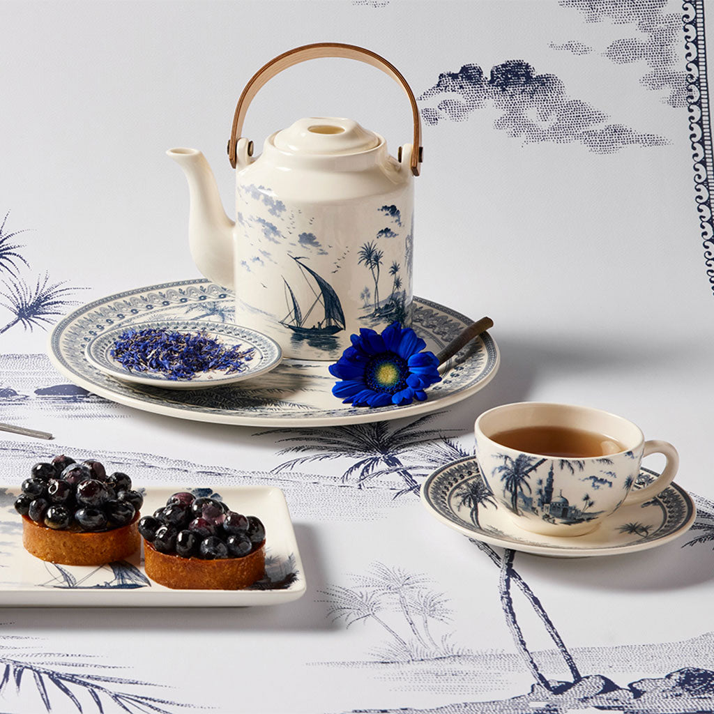 Japanese Teapot - Blue Mismatched