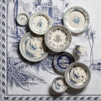 Les Dèpareillèes Bleu Assorted Dessert Plates, 23cm, Set of 6