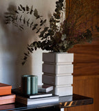 Donna Cream White Ceramic Vase