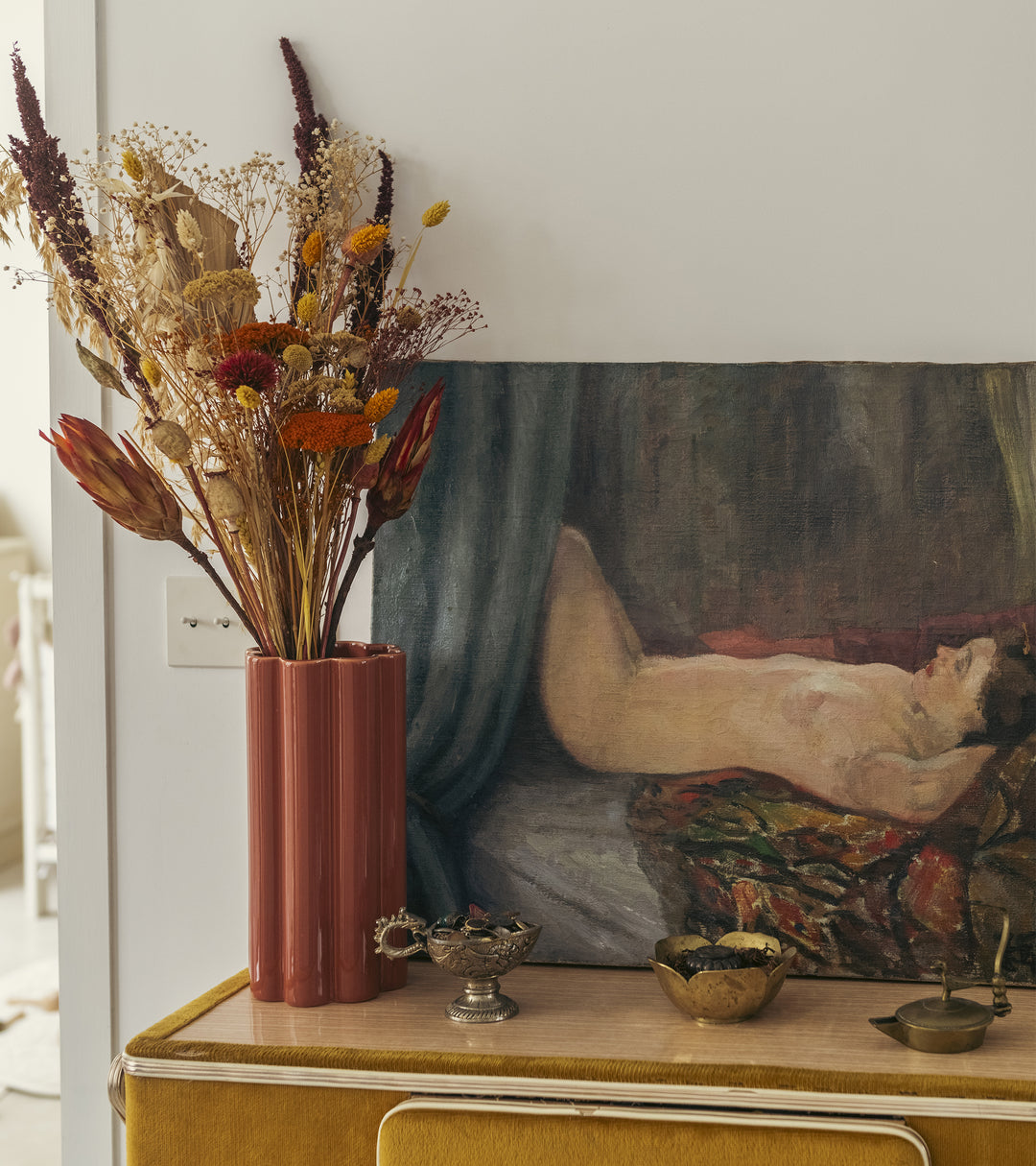 Duetto Solo - مزهرية سيراميك من الطين