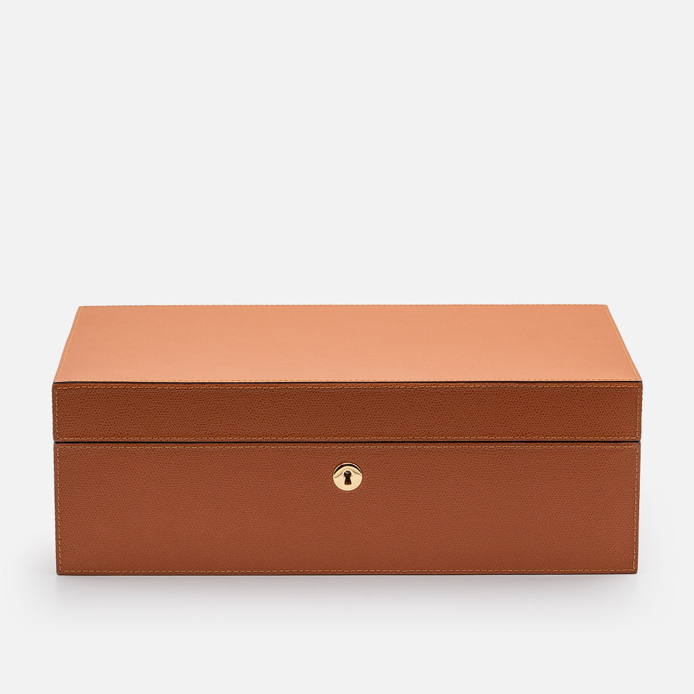 Santiago Humidor Large Leather Calfskin