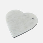 Heart Serving Board Handcrafted – White Marble