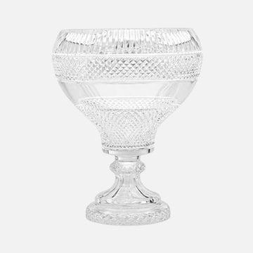 وعاء مزخرف متوهج مقاس 29 سم مع قاعدة للمنزل