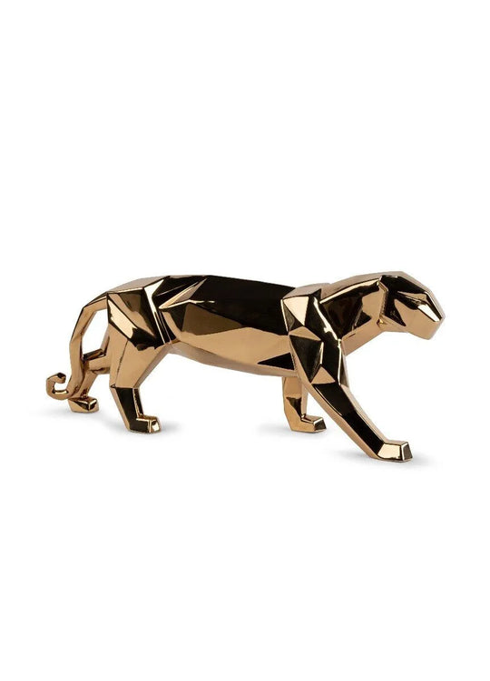 Panther Sculpture Golden
