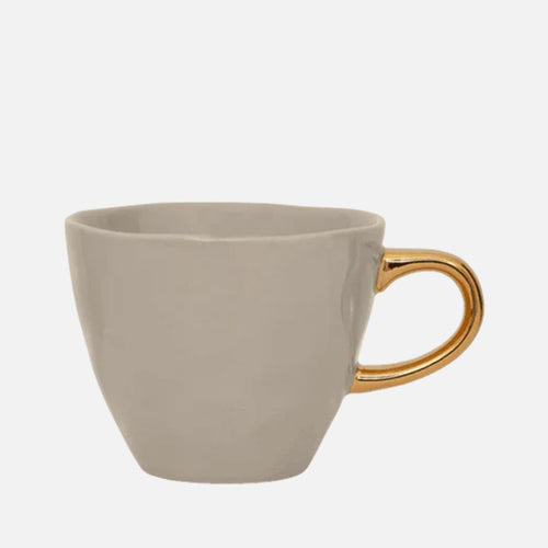 Good Morning Ceramic Coffee Cup Ø8 cm – Gray Morn