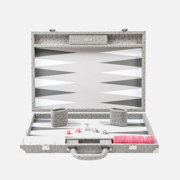 طاولة الزهر الكبيرة من نوع النعام الرمادي