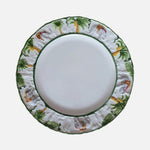 Hand-Painted Tropical Ceramic Dinner Plate – 28 cm