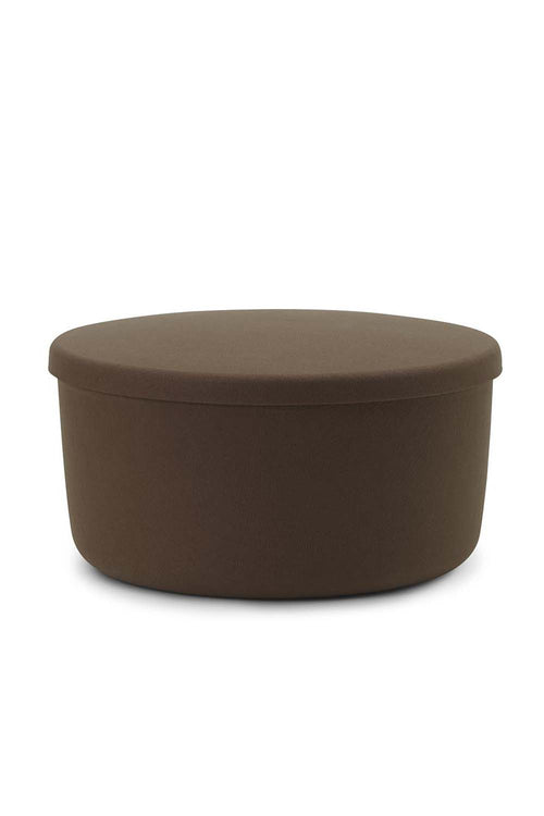 Hide Storage Pouf Large, Brown