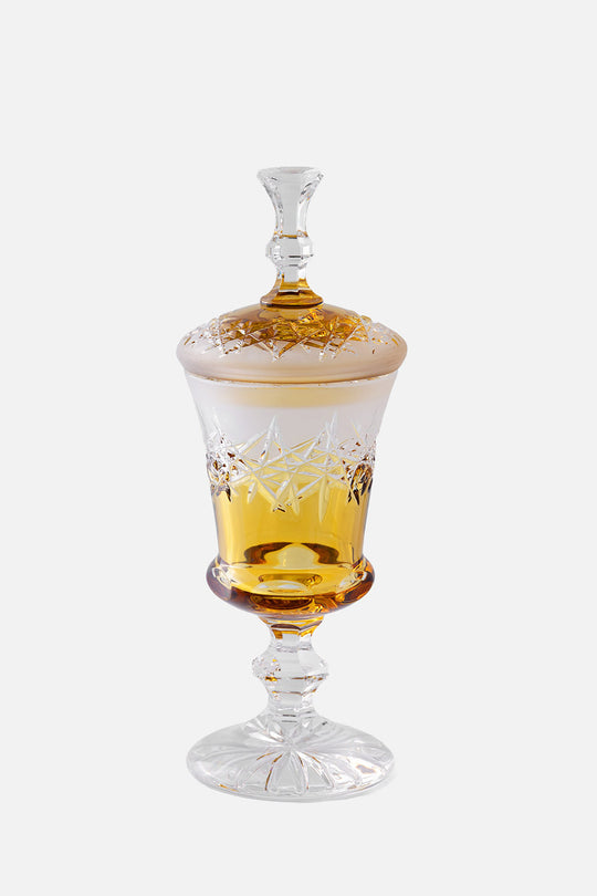 Hoarfrost Box Amber 35cm for Home