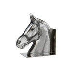 Horse Bookends - Polished Nickel & Acrylic Stallion