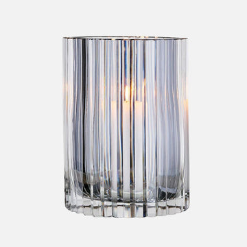 Hurricane Crystal Lamp Large – Strict Hand-Cut Crystal Candle Holder