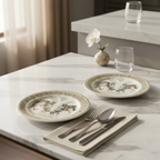 Chevaux Du Vent - Set of 6 assorted dessert plates