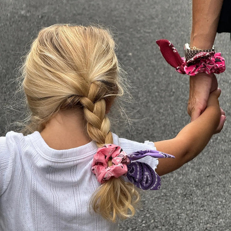 Chouchou Hair Scrunchie, Lilac-Mint