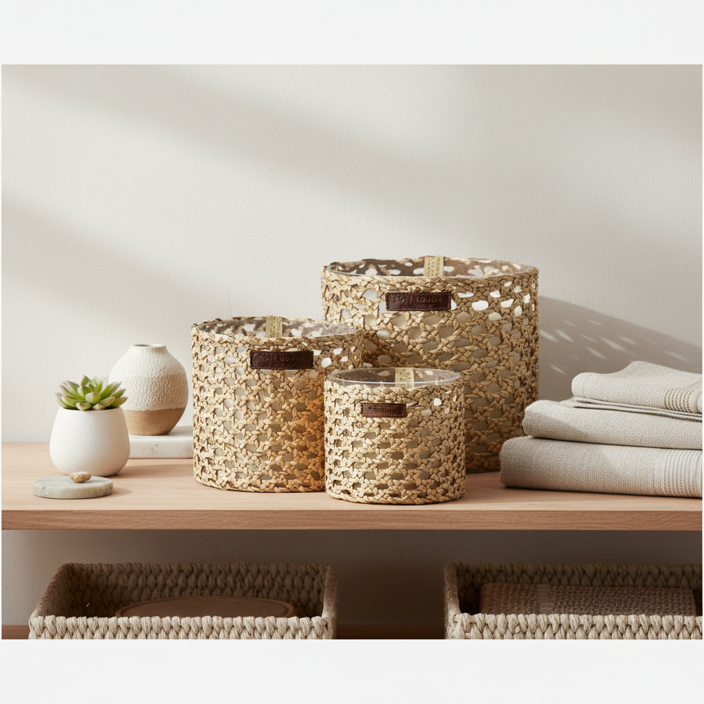 Scented Candle -  Raffia Collection ( M )