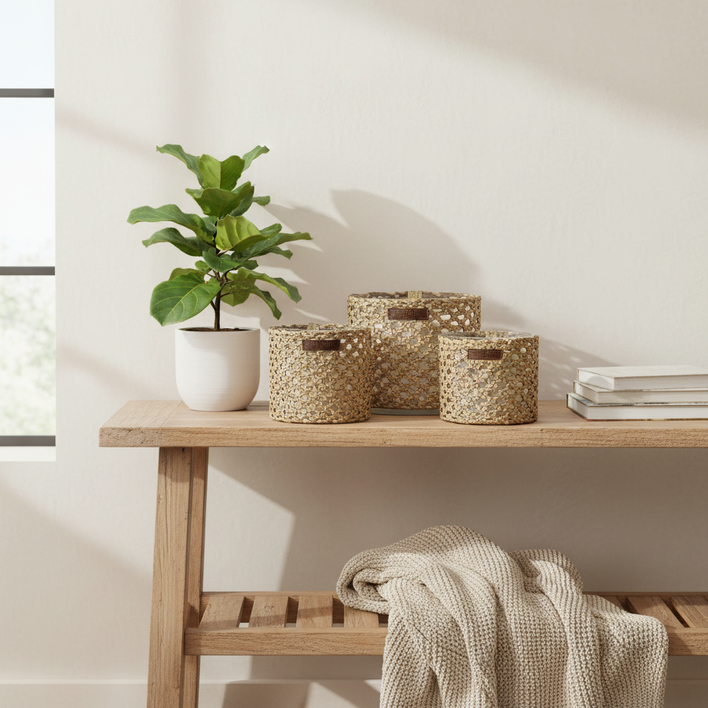 Scented Candle -  Raffia Collection ( M )