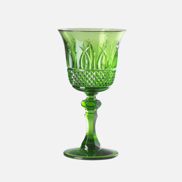 Nuova Italia Green Acrylic Wine Glass