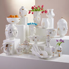 Gilded Frida Urn - Gold Porcelain Vase