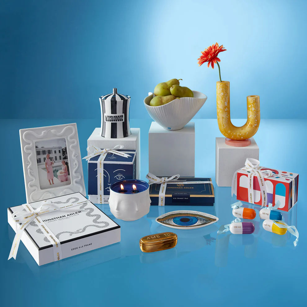 Eye Trinket Tray - Blue & Gold Porcelain