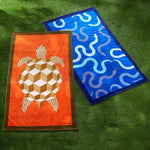 Eden Beach Towel – Serpent Print Cotton