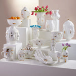 Gilded Gala Bowl – High-Fired Porcelain with Gold Accents