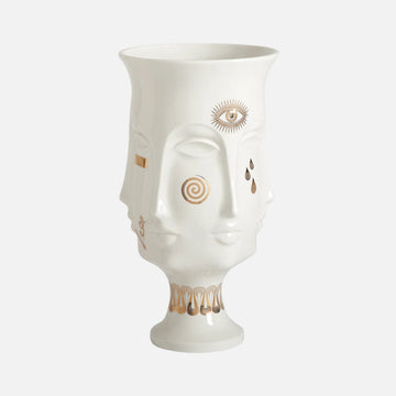 مزهرية مزخرفة من البورسلين الذهبي - مزهرية مذهبة من دورا مار