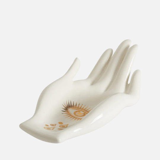 Gilded Eve Fruit Bowl - Gold Porcelain Decorative Centerpiece