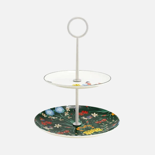 Jardin De Papillons 2 Tier Etagere