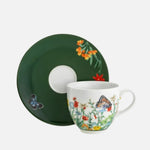 Jardin De Papillons Tea Cup & Saucer, 230ml