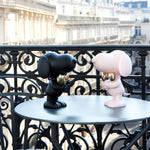 Snoopy Heart Small Figurine - Black/Gold