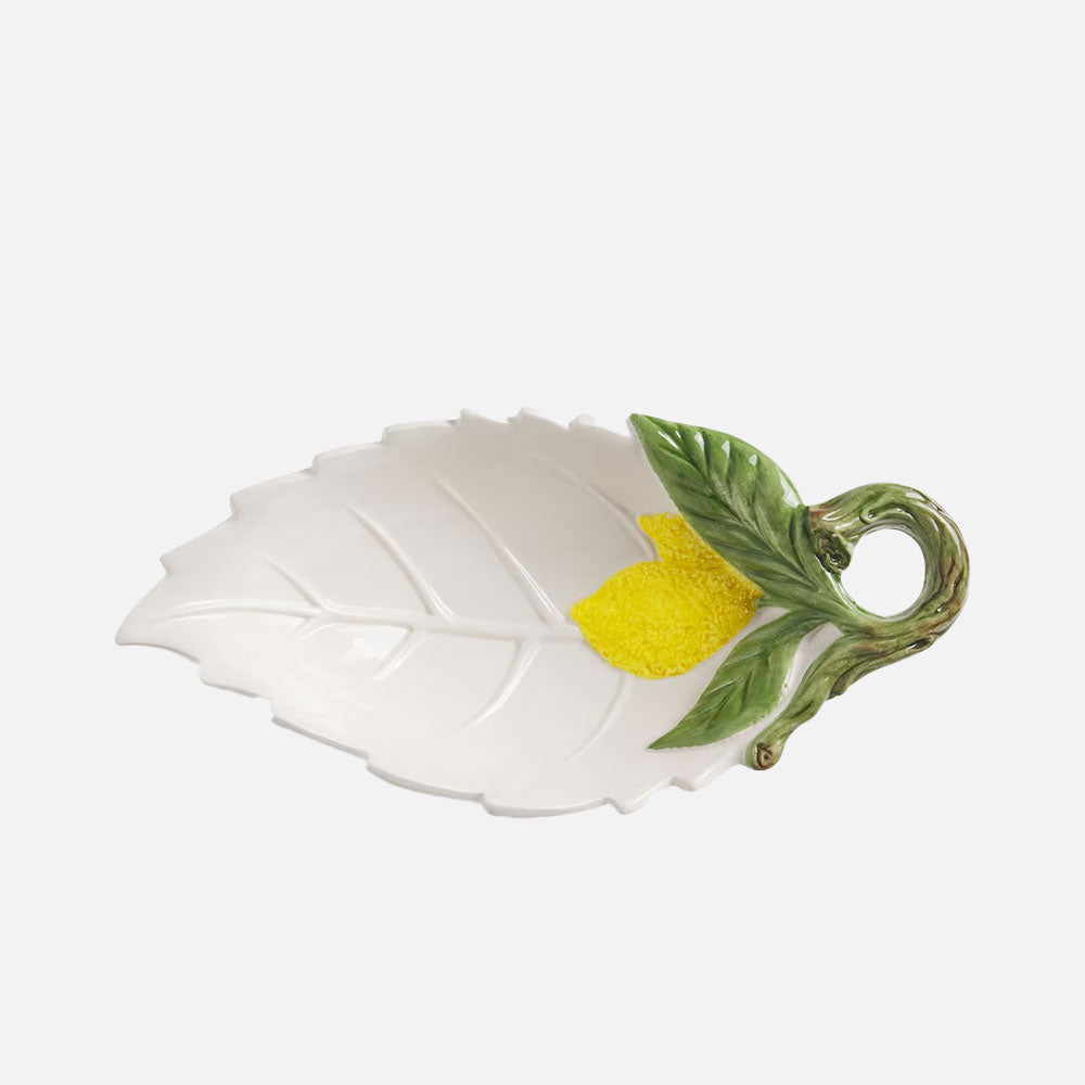 Lemon Collection Hand-Painted Ceramic Starter Dish