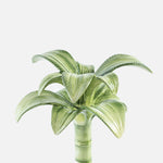 Green Palm Hand-Painted Ceramic Candelabra – 35 cm