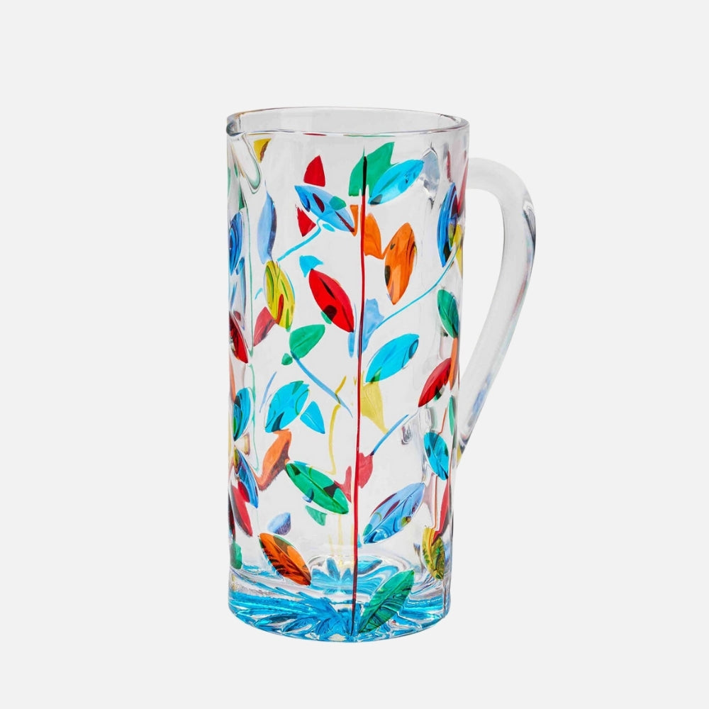 Water Pitcher – Hand-Painted Multicolor, 23 cm