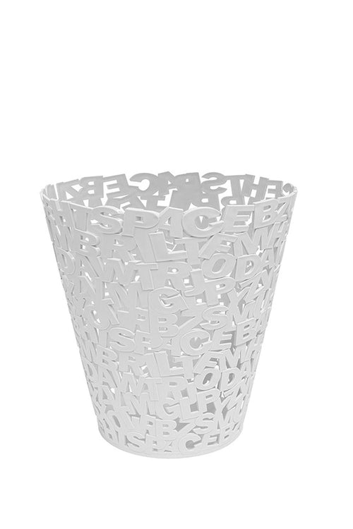 Letters Plastic Wastebasket