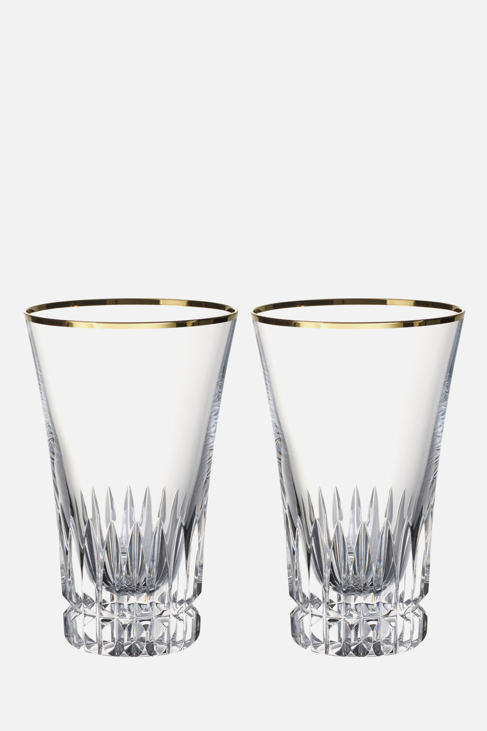 Grand Royal Gold Tall Glass, Set 2 pcs for Home