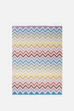 Plaid Watamu 130x190 cm in wool blend zig zag