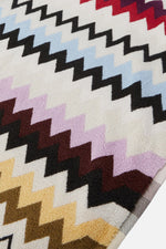 Murrina Bath Mat in cotton with chevron pattern 90x60 cm