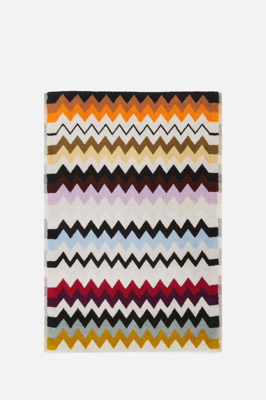 Murrina Bath Mat in cotton with chevron pattern 90x60 cm