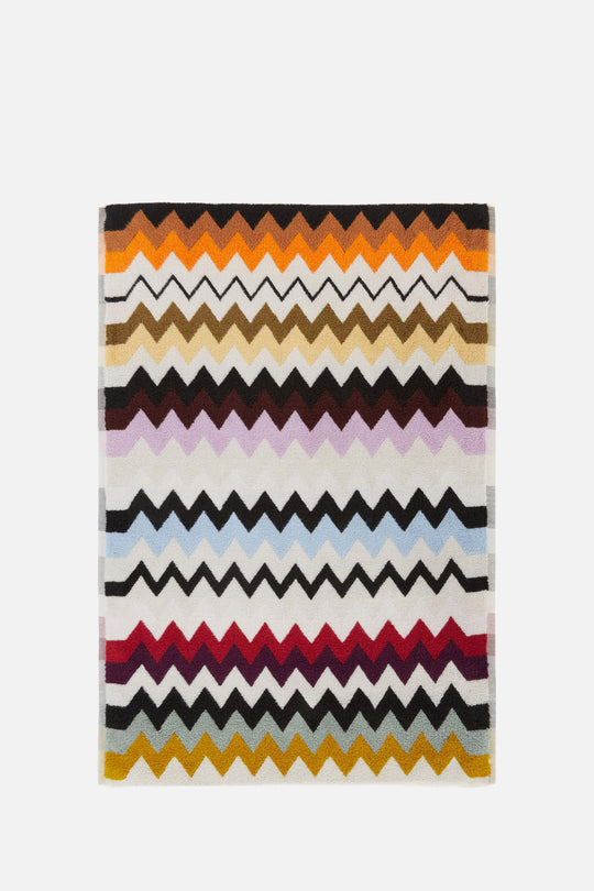 Murrina Bath Mat in cotton with chevron pattern 90x60 cm