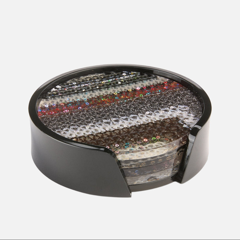 Missoni Chevron Paillettes Coaster Set of 4 – Multicolour