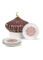 Majestic Nights box with plates (garnet)