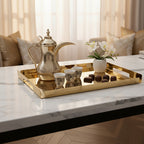 Cora Tray Large St. Stl. Gold