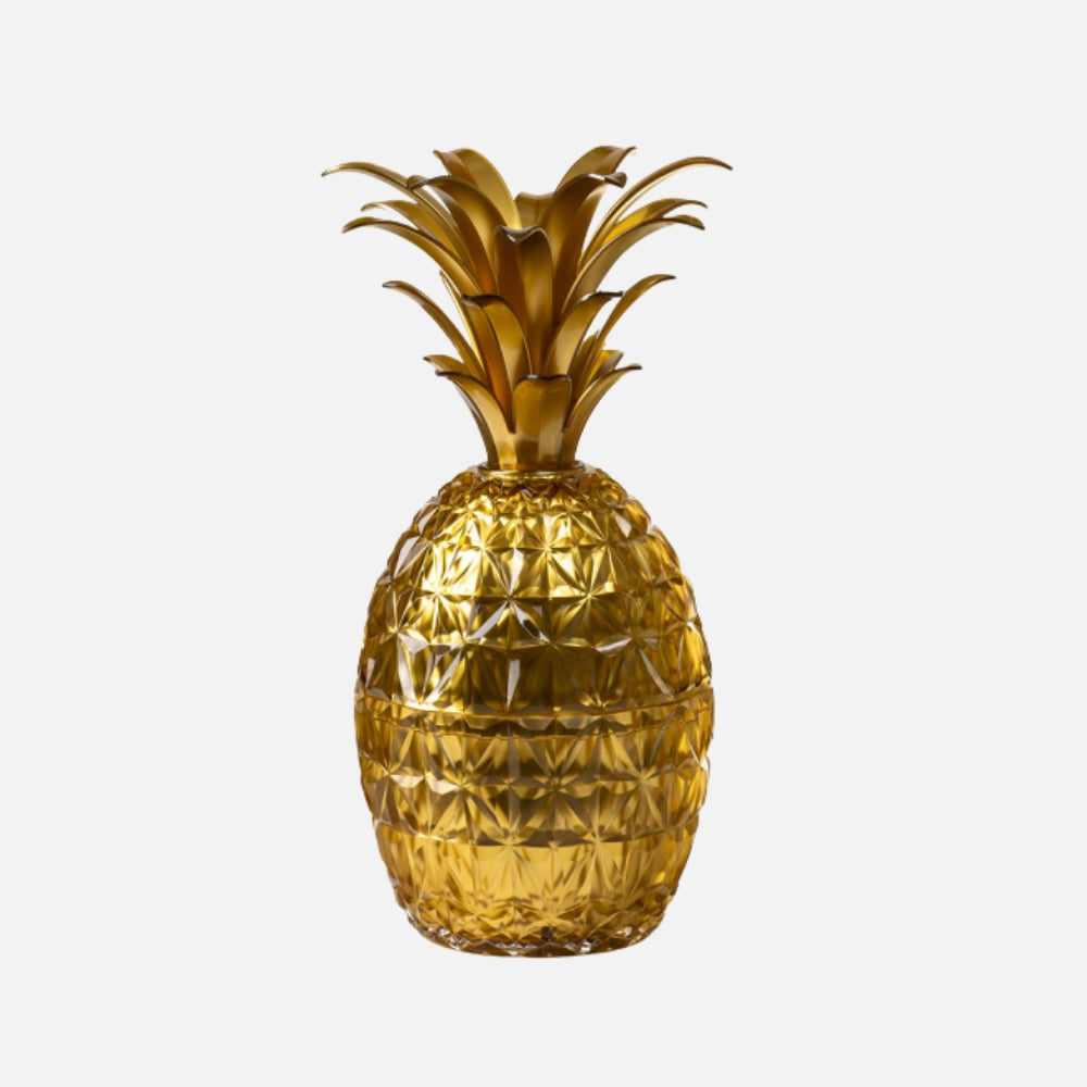 Melissa Cutlery Holder & Ice Bucket Acrylic Base Pineapple - Gold