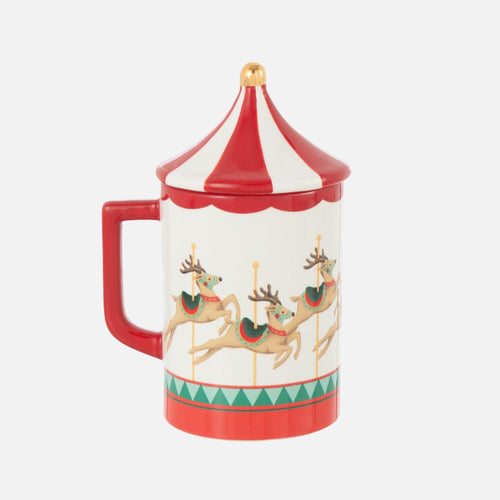 Carousel Mug with Lid – Multicolored Dolomite