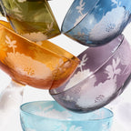 Peony Multicolour Coupe Glasses – Set of 6