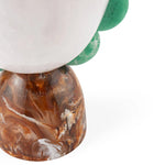 Como Scalloped Urn - Marbleized Acrylic